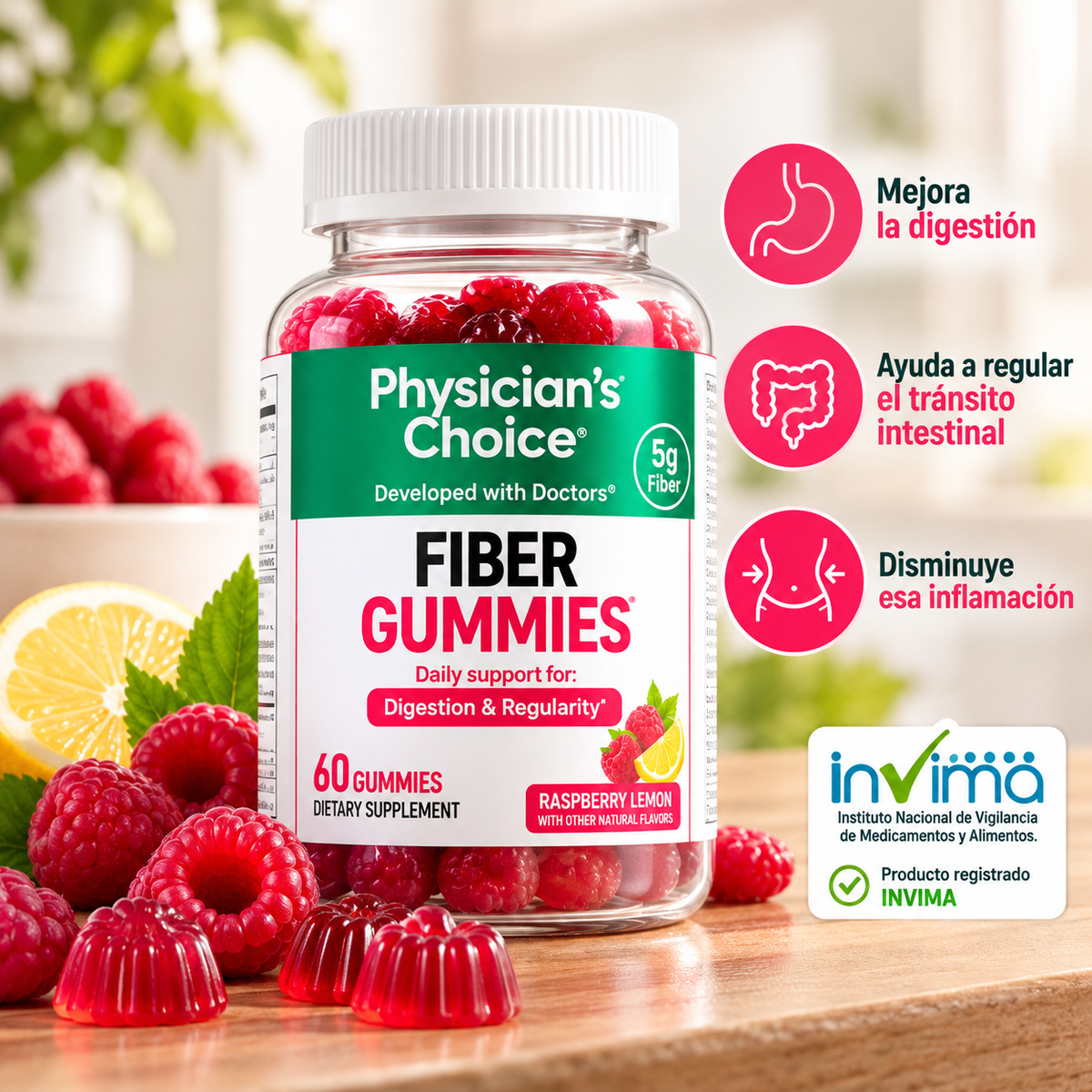 FIBER GUMMIES: Dile Adiós a la Inflamación