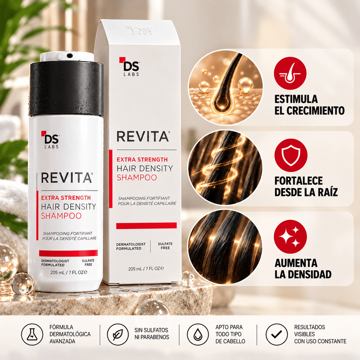 REVITA: Champú para la Densidad del Cabello