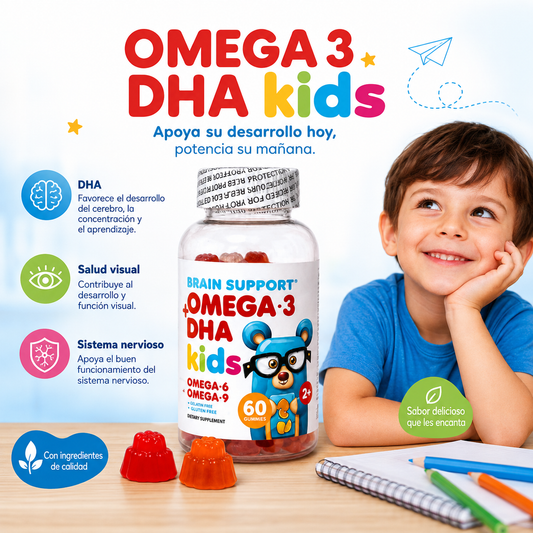 Omega 3 DHA kids: Enfoque y vitaminas en una gomita